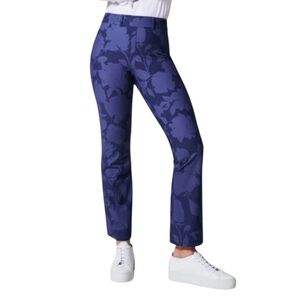 SPANX Navy Floral Flare Pants